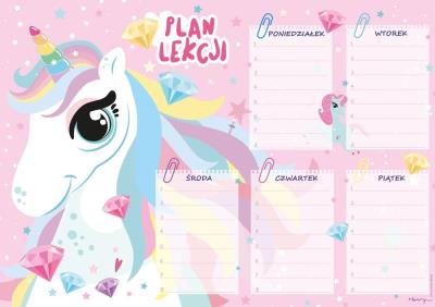 Opakowanie Plan lekcji - Jednorożec (5szt)