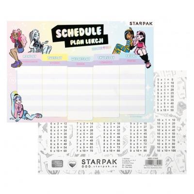 Opakowanie Plan lekcji z tabliczką mnoż. Monster High (25szt)