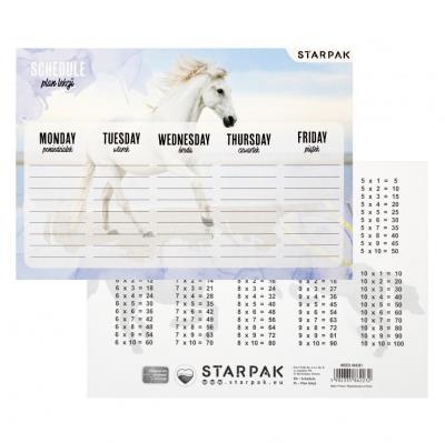 Opakowanie Plan lekcji z tabliczką mnożenia Horses (25szt)