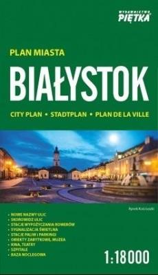 Plan miasta. Białystok 1:18000. Autor:   Praca zbiorowa. SmakLiter.pl Okładka książki Plan miasta. Białystok 1:18000