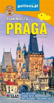 Plan miasta - Praga 1:10 000. Autor: Opracowanie zbiorowe. SmakLiter.pl Okładka książki Plan miasta - Praga 1:10 000