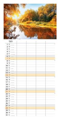 Opakowanie Planer 2024 miesięczny jesienne drzewa