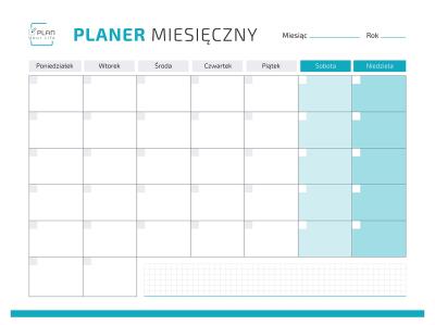 Opakowanie Planer magnetyczny niebieski + marker