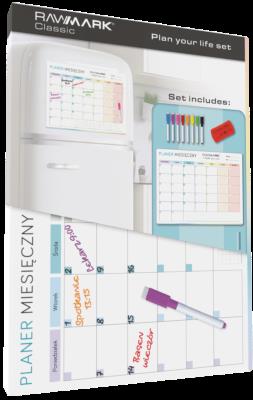 Opakowanie Planer miesięczny Classic z markerem i gąbką