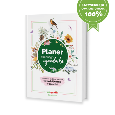 Planer zaradnego ogrodnika. Autor: Grabowska Alicja, Grabowska Lucyna. SmakLiter.pl Okładka książki Planer zaradnego ogrodnika