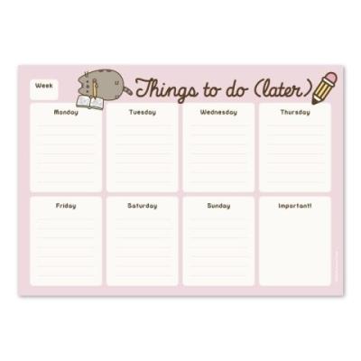 Opakowanie Planner A4 tygodniowy Pusheen Rose BPSA40001