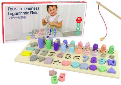 Opakowanie Plansza drewniana edukacyjna 4w1