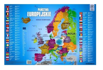 Opakowanie Plansza na biurko Mapa Europy 550x365 mm