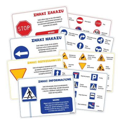 Opakowanie Plansze edukacujne - znaki drogowe