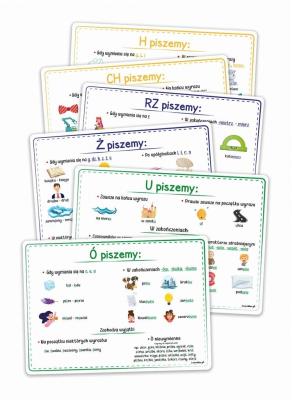 Opakowanie Plansze eukacyjne A4 - Ortografia 6 kart