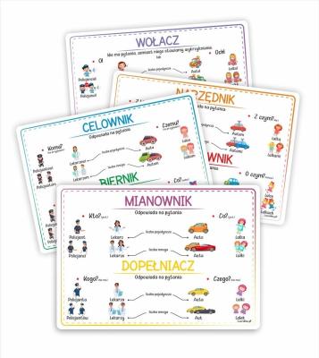 Opakowanie Plansze eukacyjne A4 - Przypadki 4 karty