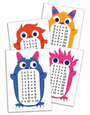 Opakowanie Plansze eukacyjne A5 - tabliczka mnożenia 10 kart