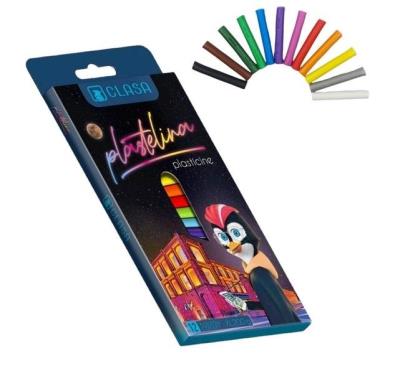 Opakowanie Plastelina 12 kolorów XL 200g