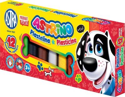 Opakowanie Plastelina Astrino 12 kolorów 6 opakowań mix