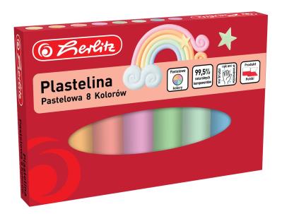 Opakowanie Plastelina pastelowa 8 kolorów