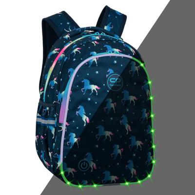 Opakowanie Plecak 2-komorowy Coolpack Jimmy LED Blue Unicorn