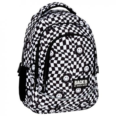 Opakowanie Plecak 3-komorowy Backup kratka Happy Face PLB6X14