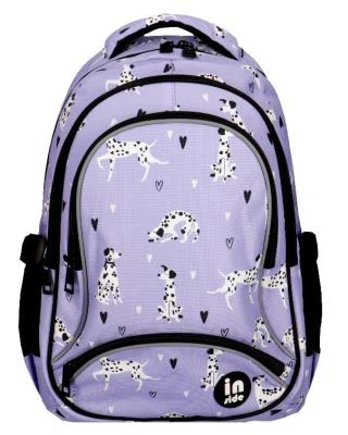 Opakowanie Plecak fioletowy dalmatyńczyki