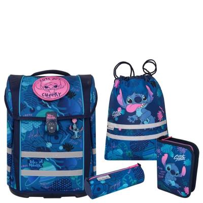 Opakowanie Plecak kasetonowy Disney core Mcneil Perfecto Set + piórnik + tuba + worek  Stitch