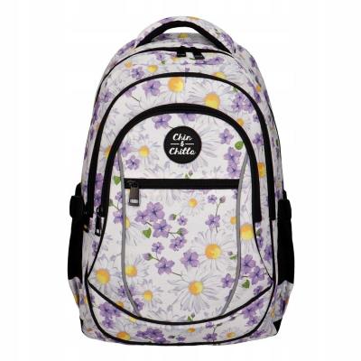 Plecak młodzieżowy Margaretki Fiołki CHIN&CHILLA. Wydawca: incood.. SmakLiter.pl Opakowanie Plecak młodzieżowy Margaretki Fiołki CHIN&CHILLA