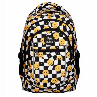 Plecak młodzieżowy szachownica Emotki CHIN&CHILLA. Wydawca: incood.. SmakLiter.pl Opakowanie Plecak młodzieżowy szachownica Emotki CHIN&CHILLA