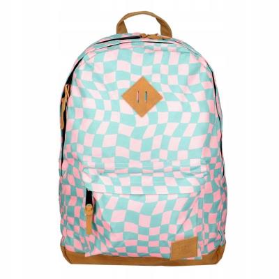 Plecak młodzieżowy szachownica ziel-róż PAUL&CO. Wydawca: incood.. SmakLiter.pl Opakowanie Plecak młodzieżowy szachownica ziel-róż PAUL&CO