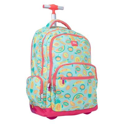 Opakowanie Plecak na kółkach Milan FRUTIKIS zielono - pomarańczowy