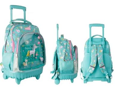 Opakowanie Plecak szkolny na kółkach Jednorożce