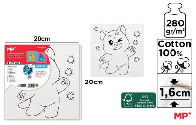 Opakowanie Płótno do malowania kotek 20x20