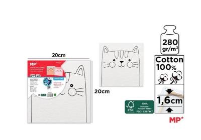 Opakowanie Płótno do malowania kotek 20x20