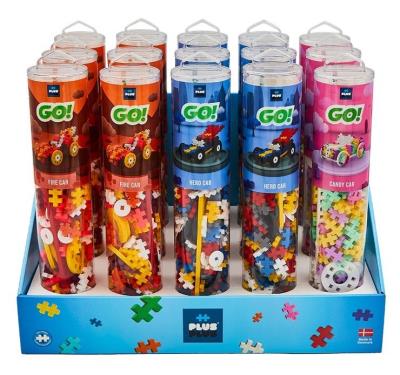 Opakowanie Plus-Plus Display Color Cars Tubes/15 pcs