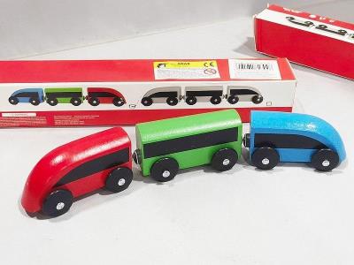 Opakowanie Pociąg drewniany 3 częściowy