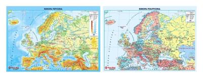 Okładka książki Podkład dwustronny z mapą Europy
