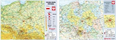 Okładka książki Podkład dwustronny z Mapą Polski