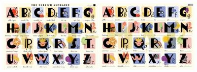 Opakowanie Podkładka laminowana A2 The English Alphabet