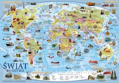 Opakowanie Podkładka mapa Polski zwierzątka Mappuzzle Junior