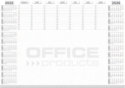Opakowanie Podkładka na biurko A2/52K planer 2025/26 biały