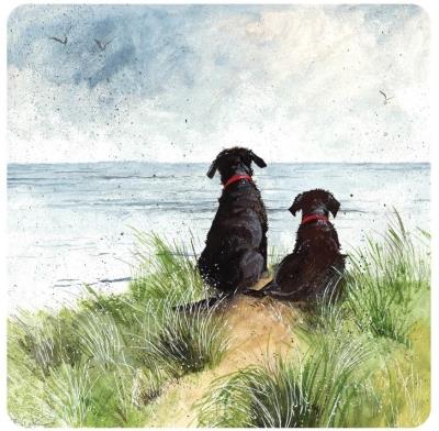 Opakowanie Podkładka pod kubek C146 Psy na wydmach