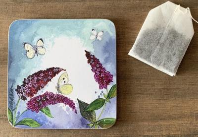 Opakowanie Podkładka pod kubek C228 Motyle i budleja