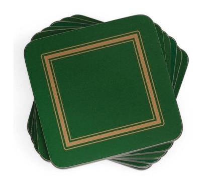 Opakowanie Podkładki pod kubek małe szmaragdowe 6szt
