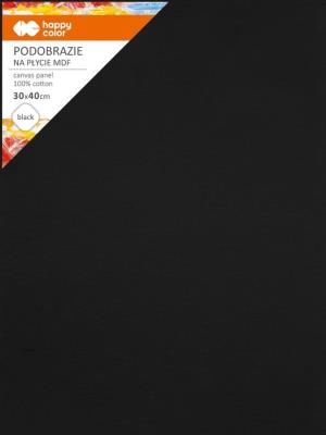 Opakowanie Podobrazie bawełniane 30x40cm czarne HAPPY COLOR