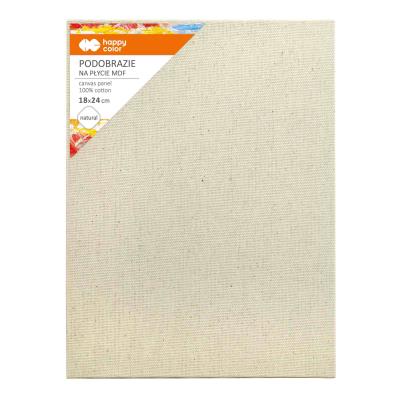 Opakowanie Podobrazie bawełniane naturalne 18x24 impregnowane MDF Happy Color