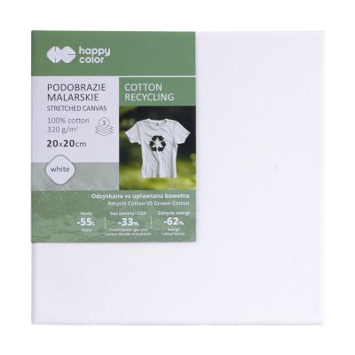 Podobrazie malarskie bawełna z recyclingu 20X20cm Happy Color. Wydawca: HAPPY COLOR. SmakLiter.pl Opakowanie Podobrazie malarskie bawełna z recyclingu 20X20cm Happy Color