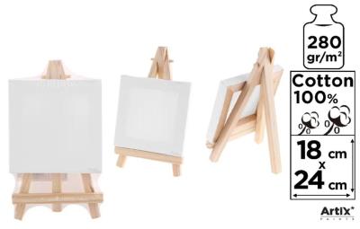 Opakowanie Podobrazie mini 18x24cm 280G/m2 + sztaluga