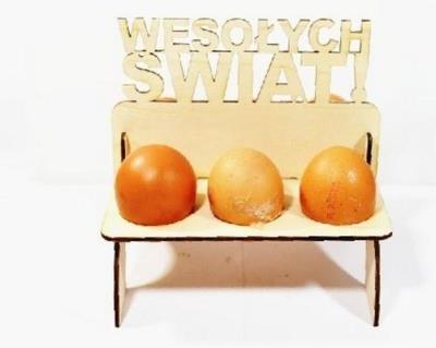 Opakowanie Podstawka pod 6 jajek do ozdabiania Wesołych Świąt