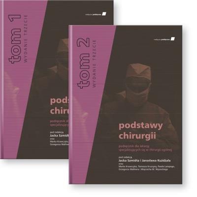 Podstawy chirurgii. Podręcznik dla lekarzy specjalizujących się w dziedzinie chirurgii ogólnej. Tom. Autor: Szmidt Jacek, Kużdżał  Jarosław, Marek Krawczyk (red.), Kruszyna Tomasz. SmakLiter.pl Okładka książki Podstawy chirurgii. Podręcznik dla lekarzy specjalizujących się w dziedzinie chirurgii ogólnej. Tom
