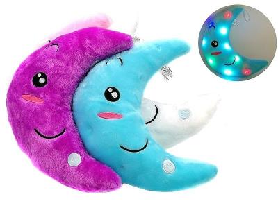 Opakowanie Poduszka pluszowa Księżyc ze światłem LED MIX