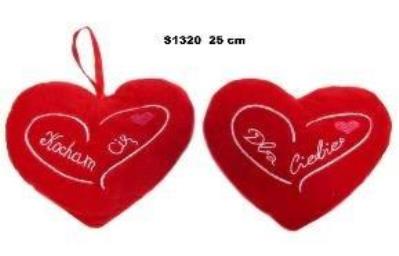 Opakowanie Poduszka Serce 25cm MIX