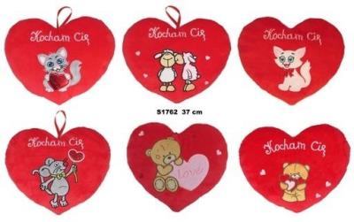 Opakowanie Poduszka Serce 37cm MIX