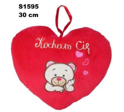 Opakowanie Poduszka Serce miś 30cm